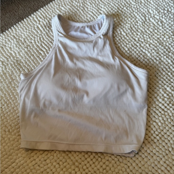 Gray Ribbed Tank Top - Picture 2 of 2